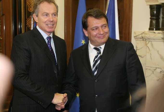 Tony Blair a Jiří Paroubek