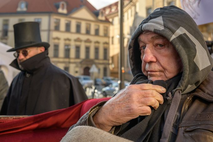 Protest fiakristů v Praze objektivem Richarda Horáka