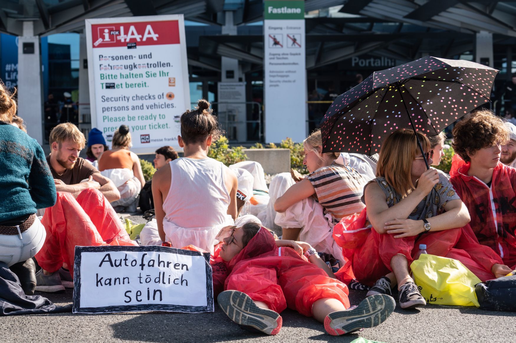 Frankufrtský autosalon IAA protesty ekologie aktivisté