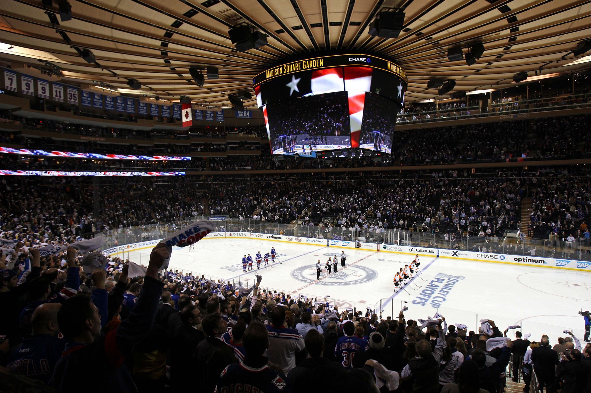 NHL: Stanley Cup Playoffs-Philadelphia Flyers at New York Rangers