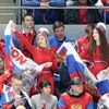 Ruští fanoušci v zápase Česko - Rusko na MS 2019