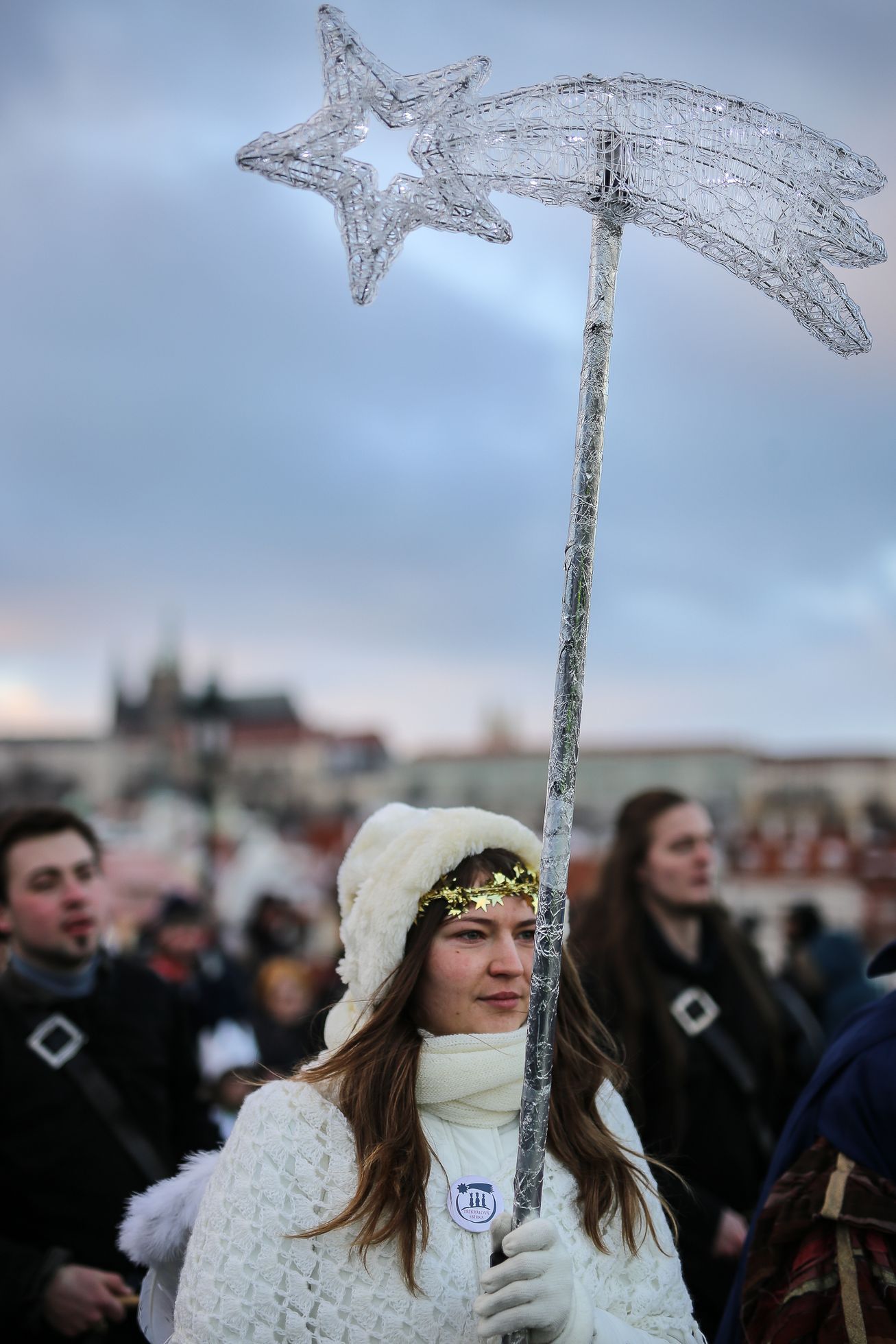 Tříkrálový průvod Prahou s požehnáním Dominika Duky