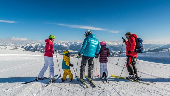Rodinná lyžovačka na Katschbergu