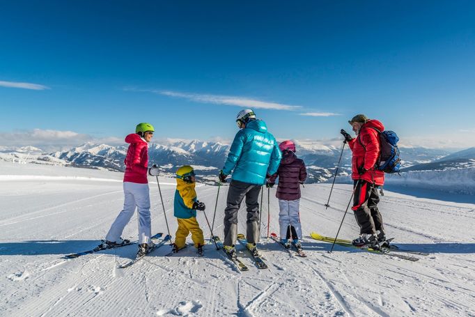 Rodinná lyžovačka na Katschbergu