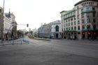 Prázdné ulice v Madridu