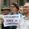 Demonstrace na podporu Jiřího Čunka