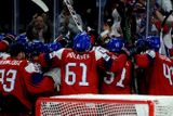 Čeští hokejisté porazili ve čtvrtém zápase na mistrovství světa v Kodani Rusko 4:3 v prodloužení.