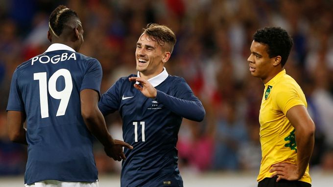 Osm gólů Francie v síti Jamajky v přípravě na MS.