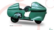 Vespa Monthléry - Že obyčejný skútr pro masy nemůže soupeřit o rychlostní rekord? To neznáte Vespu! V dubnu roku 1950 vznikl tento unikátní stroj, který na francouzském okruhu Montlhéry pokořil hned 17 světových rekordů. Za 10 hodin se mu podařilo ujet přes tisíc kilometrů průměrnou rychlostí 124 km/h.