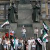Syřané demonstrují v Praze