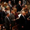 Trump, Pence ve Washingtonské národní katedrále, leden 2017
