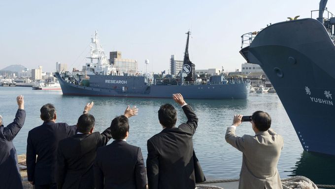 Japonská velrybářská loď, ilustrační foto.