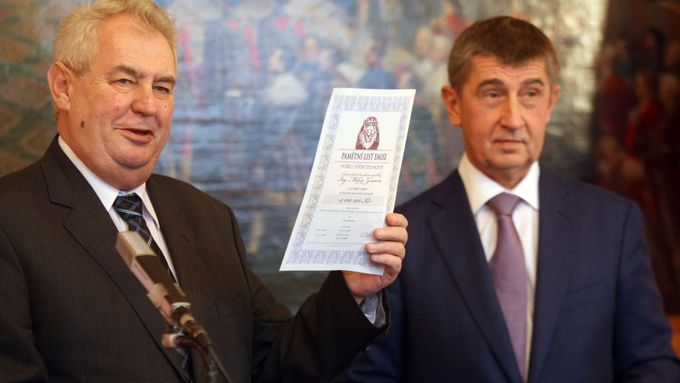Dva symboly změny poslední doby, Miloš Zeman a Andrej Babiš.