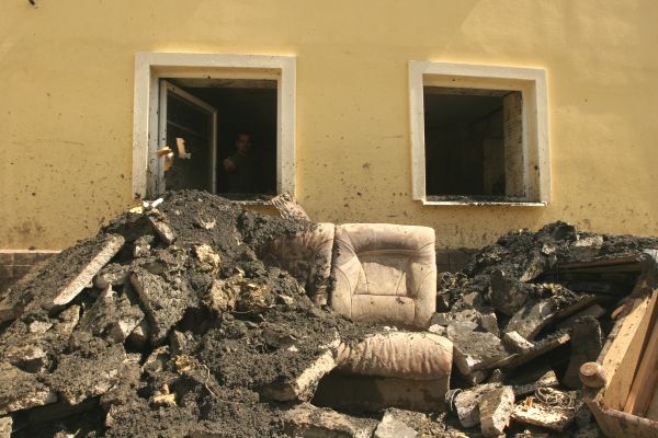 Handlová - povodeň