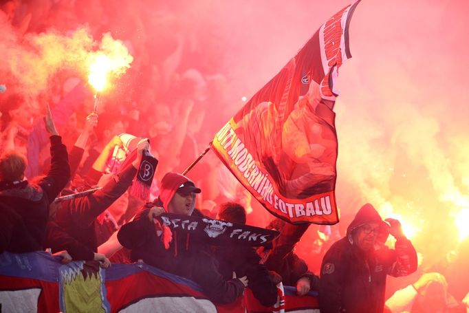 EPL, Slavia-Plzeň: fanoušci Slavie