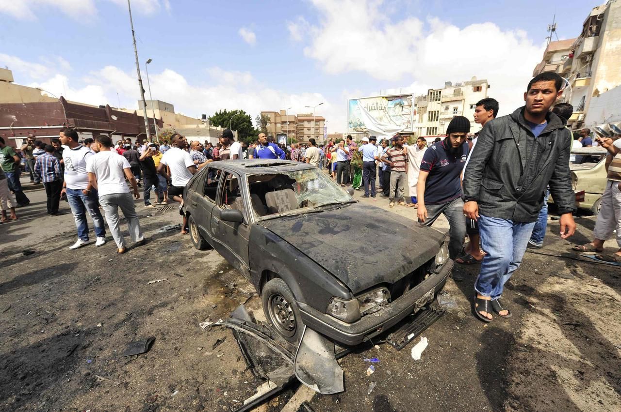 Výbuch pumy v Benghází