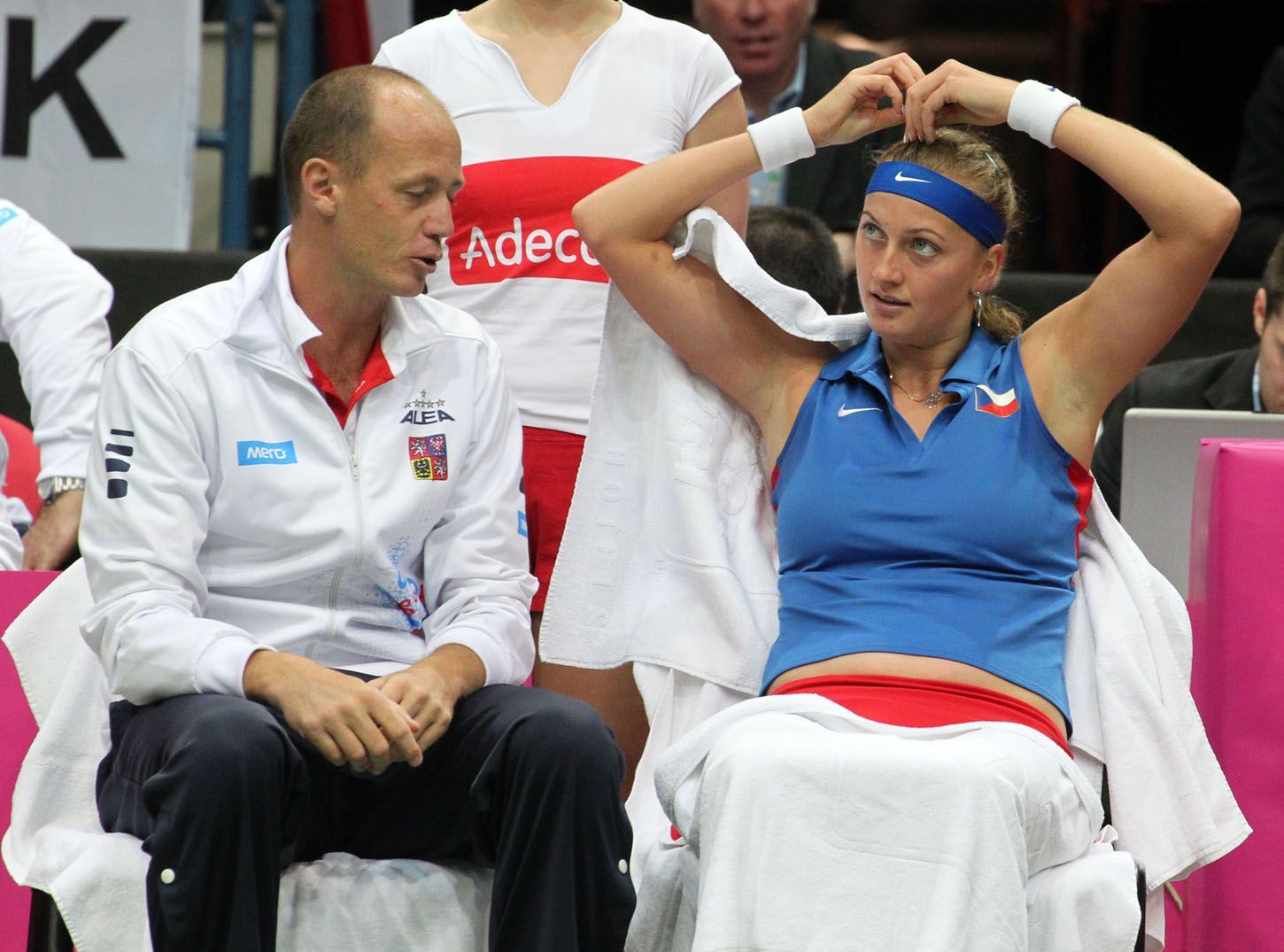 Fed Cup, Česko - Itálie (Petra Kvitová a Petr Pála)