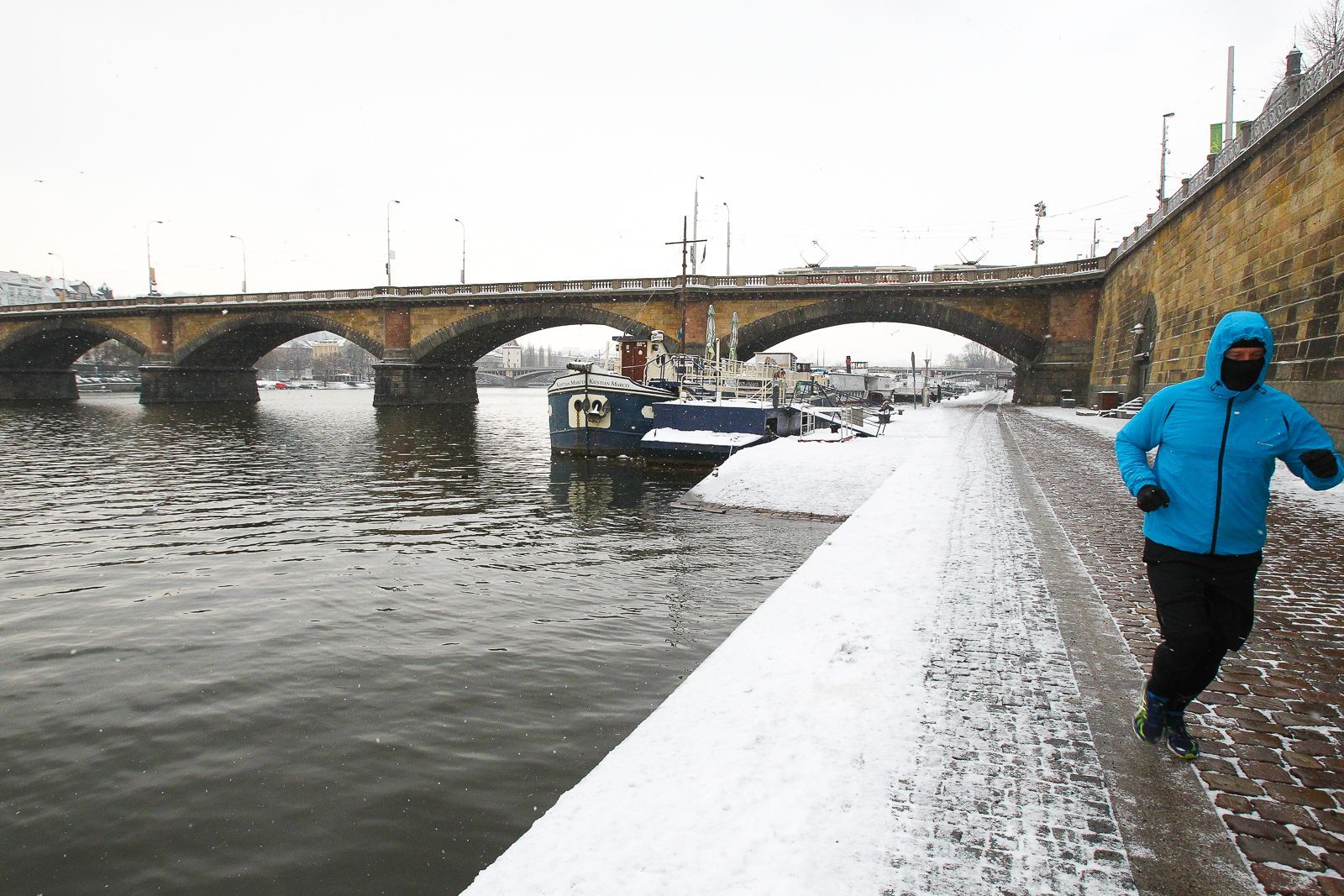 Zasněžená Praha 18.1.2016