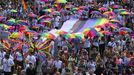 Momentka z Prague Pride - pochodu rovnosti a respektu, 2. srpna 2025, Praha.