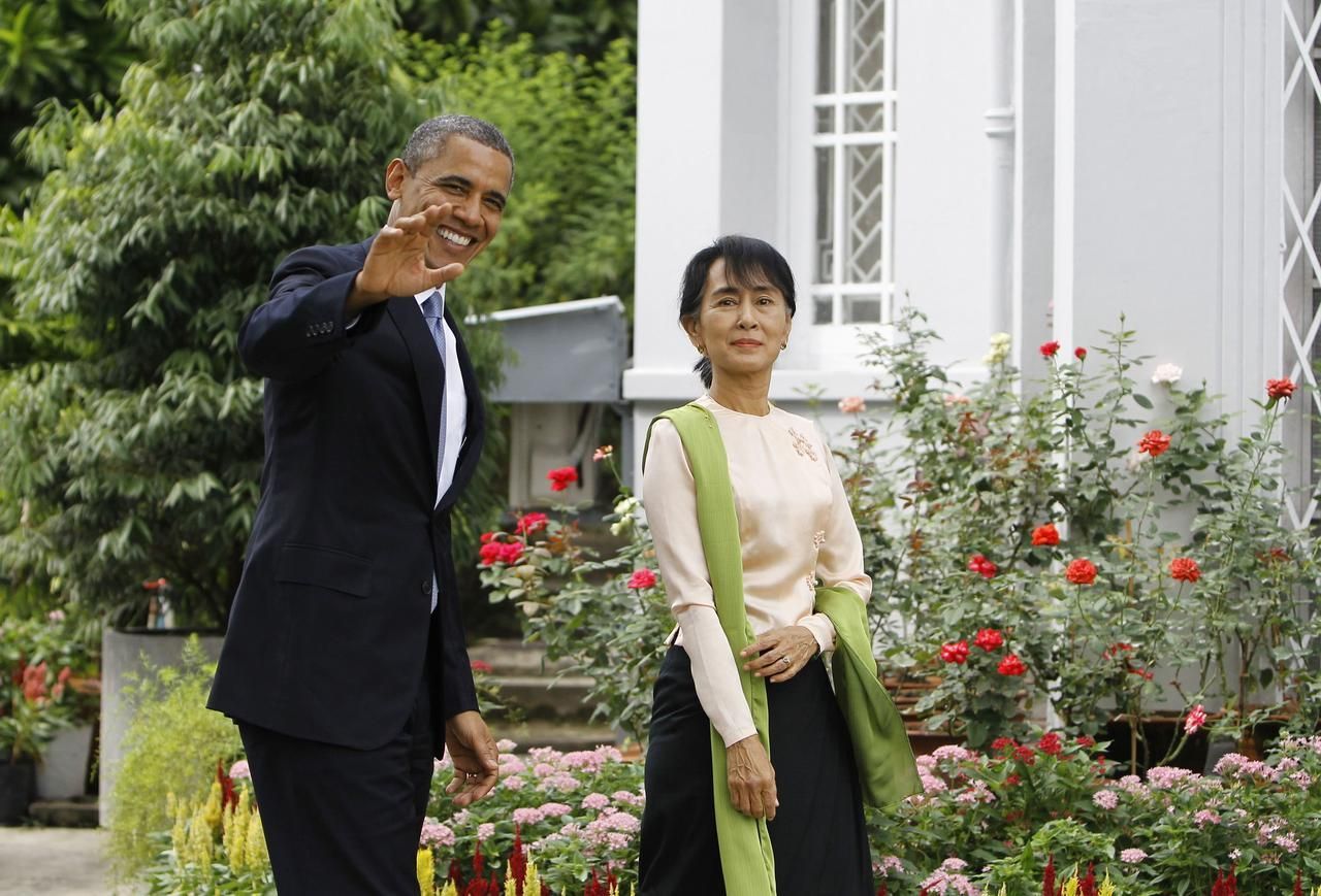 Obama v Barmě
