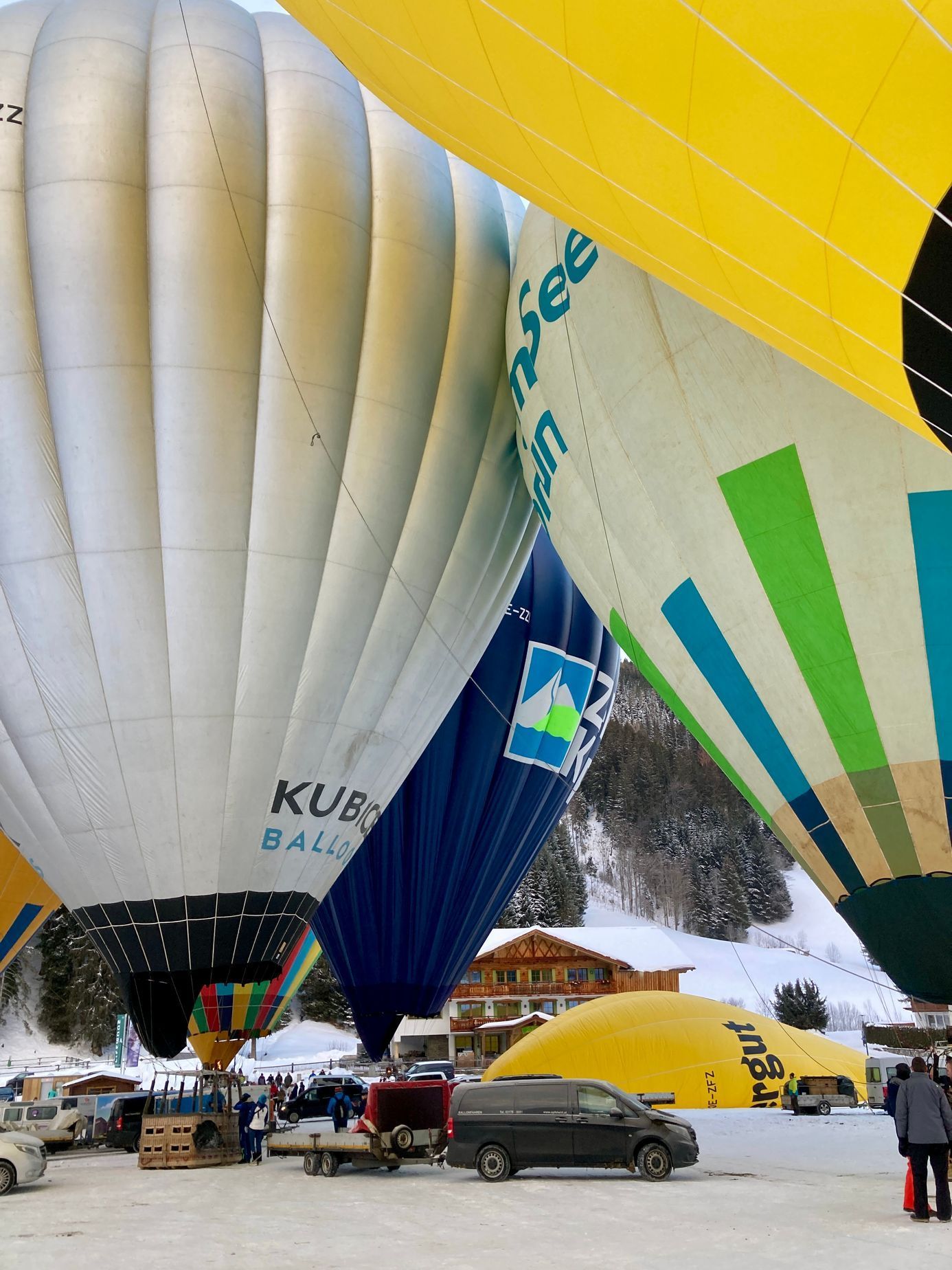 Zimní balonová fiesta Filzmoos