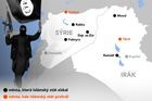 Vítězné tažení Islámského státu. Mapa dobytých měst