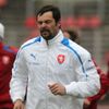 Trénink české fotbalové reprezentace: kondiční trenér Jan Netscher