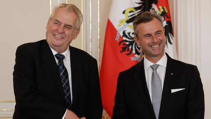 Zeman jednal s rakouským ministrem dopravy Hoferem o kanálu Dunaj-Odra-Labe