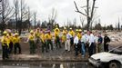 June 29, 2012 "The President views fire damage with firefighters and elected officials in Colorado Springs, Colo., after the devastating wildfires swept through the region the week before."