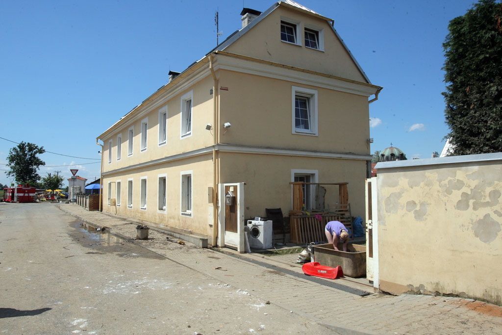 Hořín po povodních