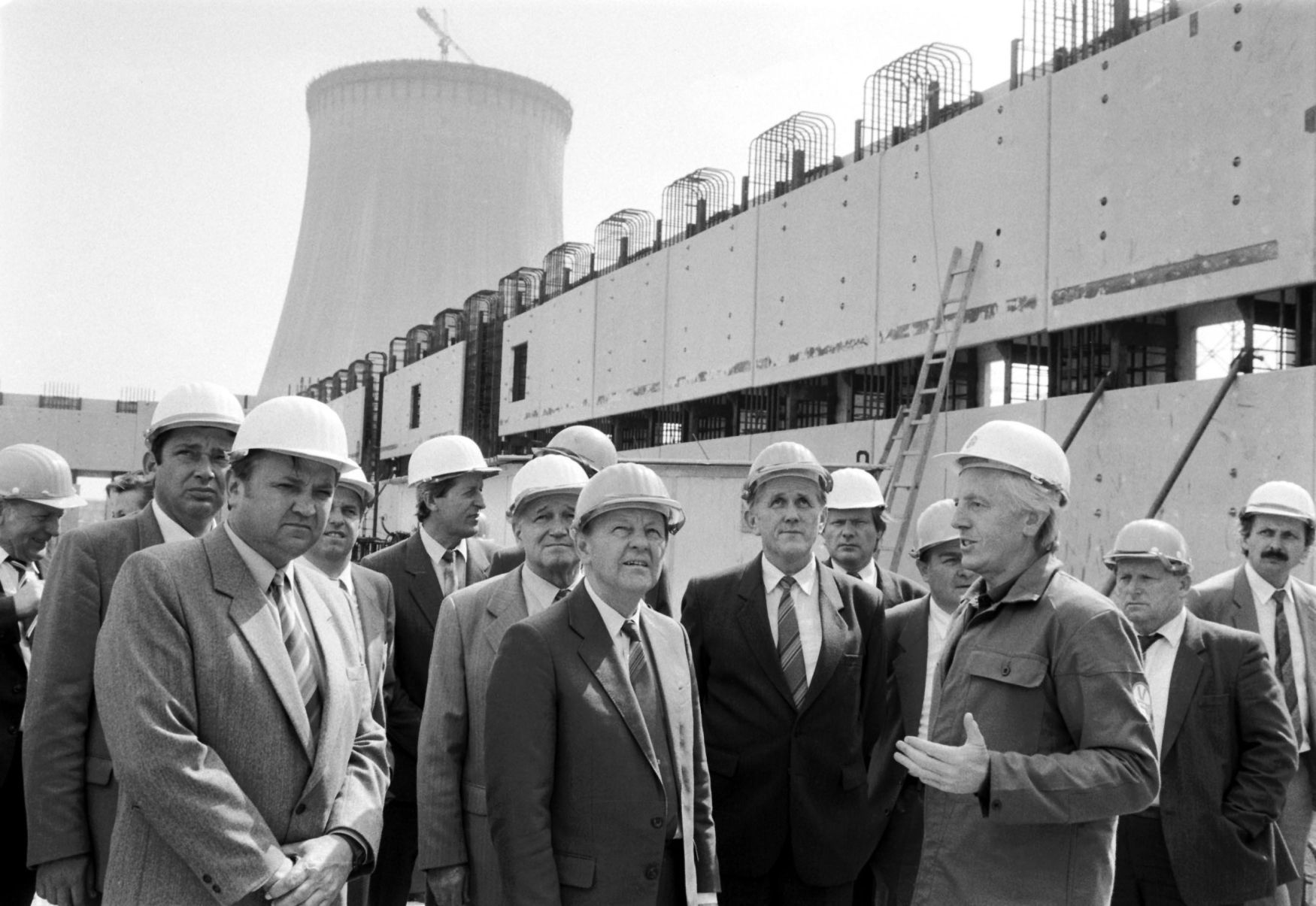 Jaderná elektrárna Temelín-Výstavba-Delegace-1988