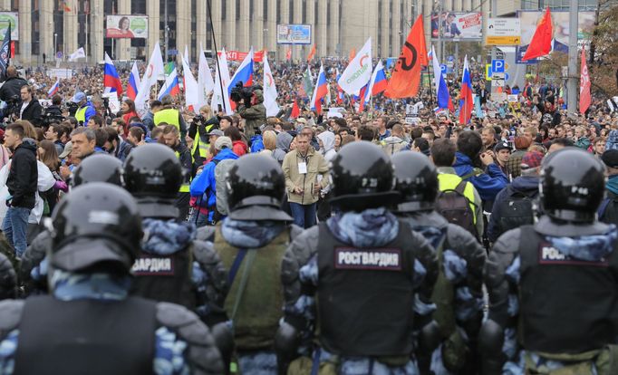 Demonstrace v Moskvě 10. srpna 2019