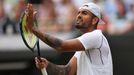 Nick Kyrgios ve čtvrtfinále Wimbledonu 2022