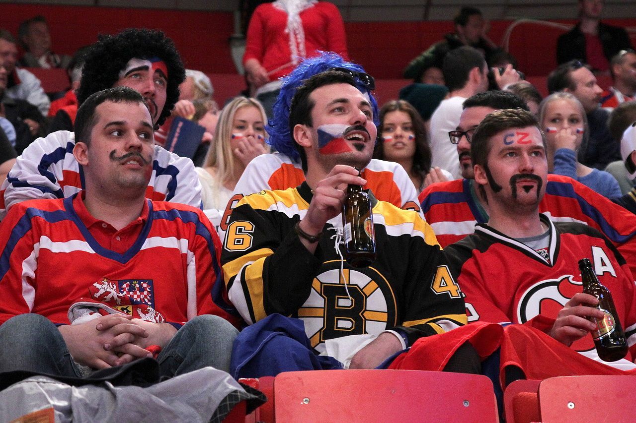 Hokej, MS 2013, Česko - Slovinsko: čeští fanoušci