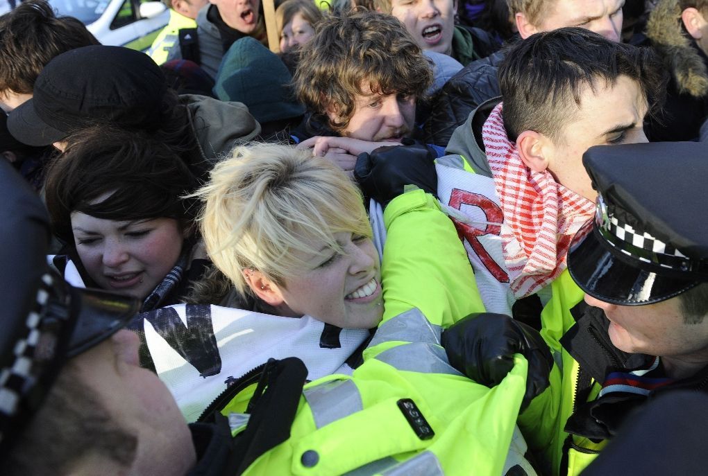 Další demonstrace britských studentů proti zvýšení školného