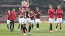 4. kolo Fortuna:Ligy 2020/21, Sparta - Zlín: Radost fotbalistů Sparty.