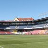 Prázdná Generali aréna, stadion Sparty, v zápase Sparta - České Budějovice