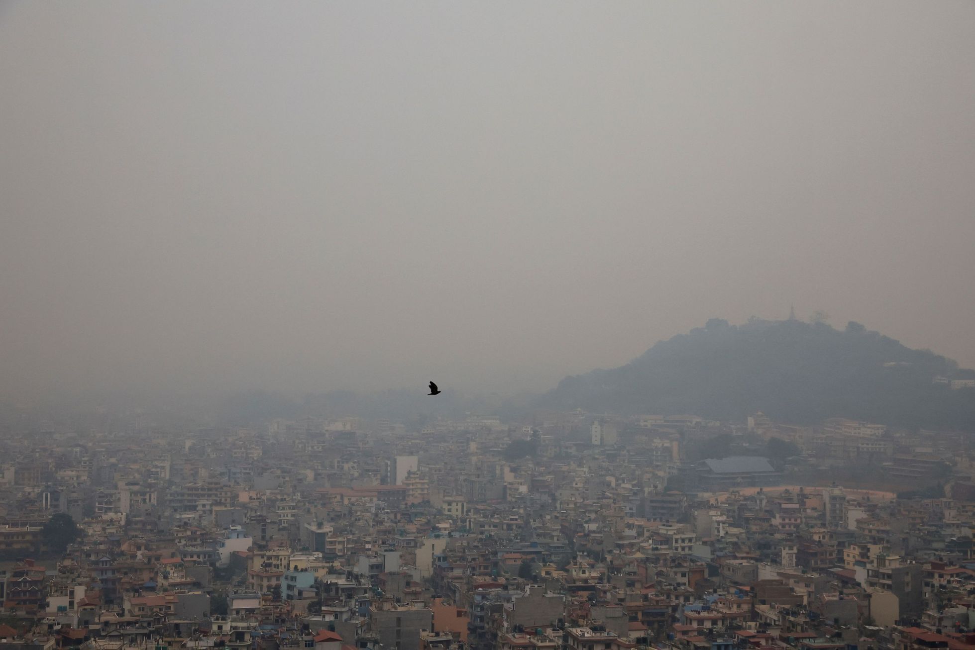 Nepál, Káthmándú, smog
