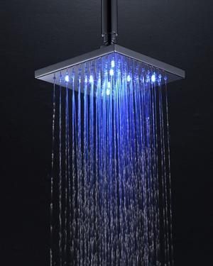 Svítící hlavová sprcha s LED diodami
