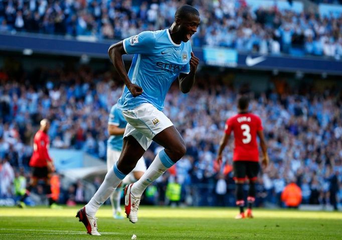 Manchester City vs. United, utkání Premier League (Yaya Touré)