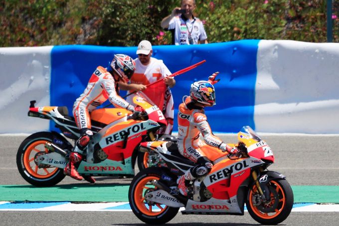 VC Španělska 2013, MotoGP: Dani Pedrsoa a Marc Marquez, Honda