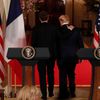 Emmanuel Macron na návštěvě u Donalda Trumpa v Bílém domě