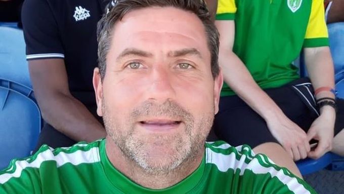 Martin Smith při srazu fotbalové reprezentace Britských Panenských ostrovů