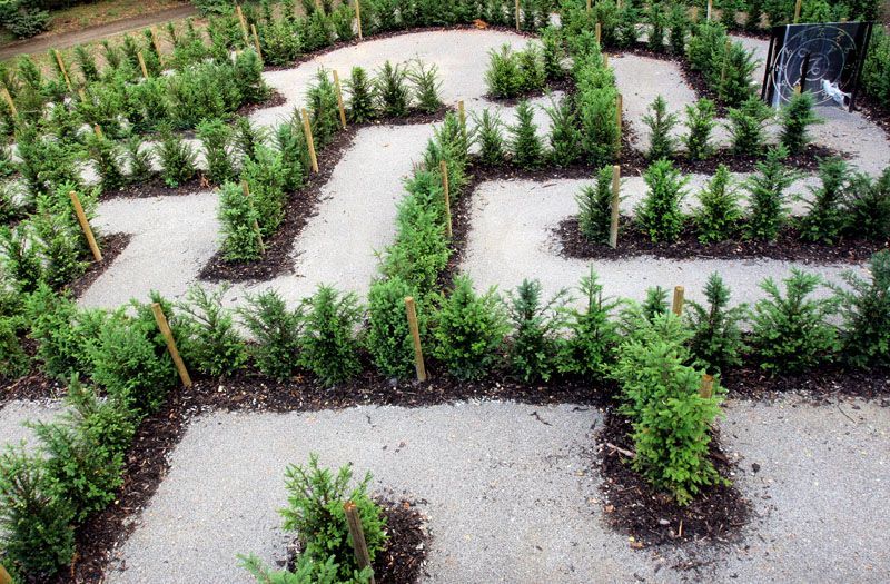 Bludiště a labyrinty v zámeckém parku v Loučni