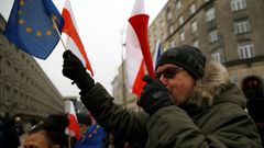 Polsko demonstrace proti vládě ve Varšavě