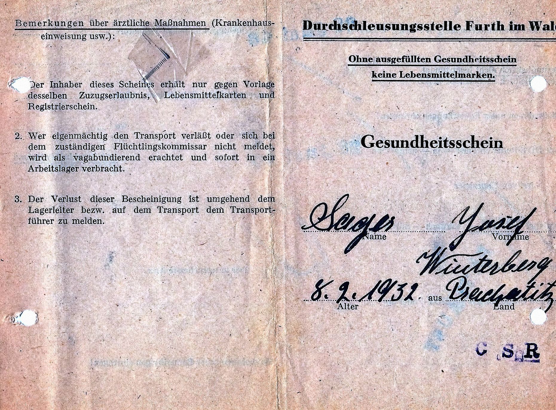 Jednorázové užití / Fotogalerie / Odsun Němců v roce 1945