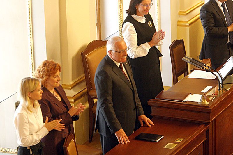 Václav Klaus ve sněmovně