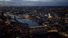 St. Paul's Cathedral is pictured from The View gallery at the Shard in London