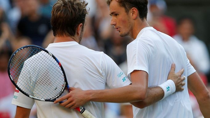 Stan Wawrinka a Daniil Medveděv