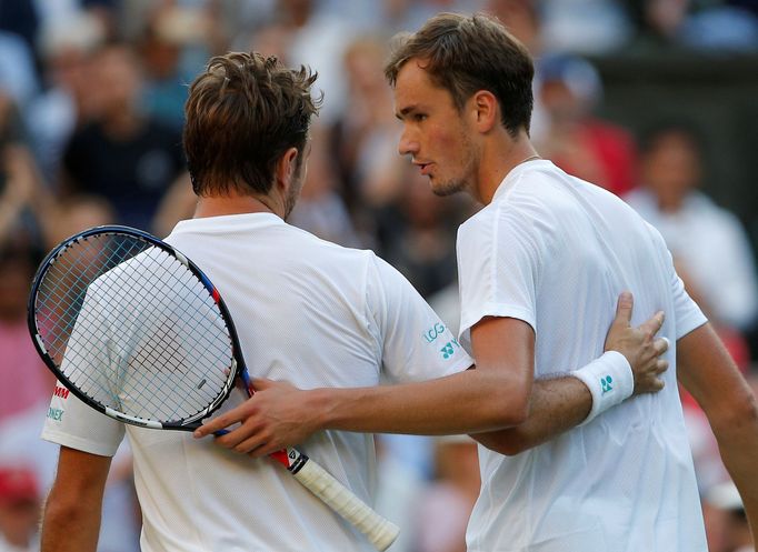 Stan Wawrinka a Daniil Medveděv